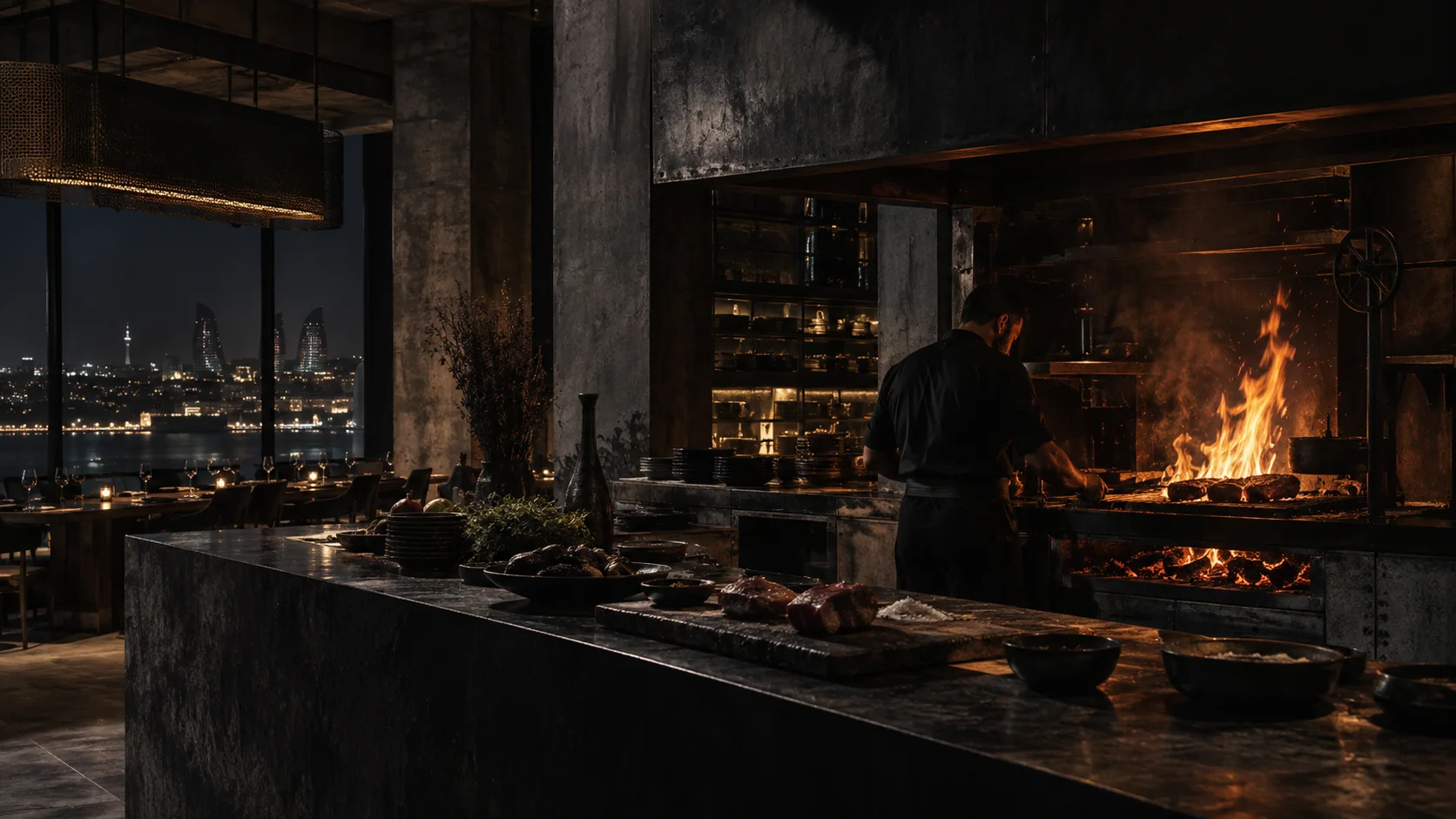 EMBER / 17 open fire kitchen