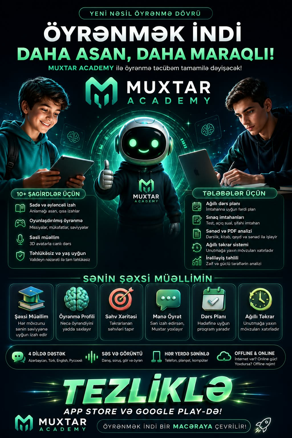 Muxtar Academy layihə təqdimatı